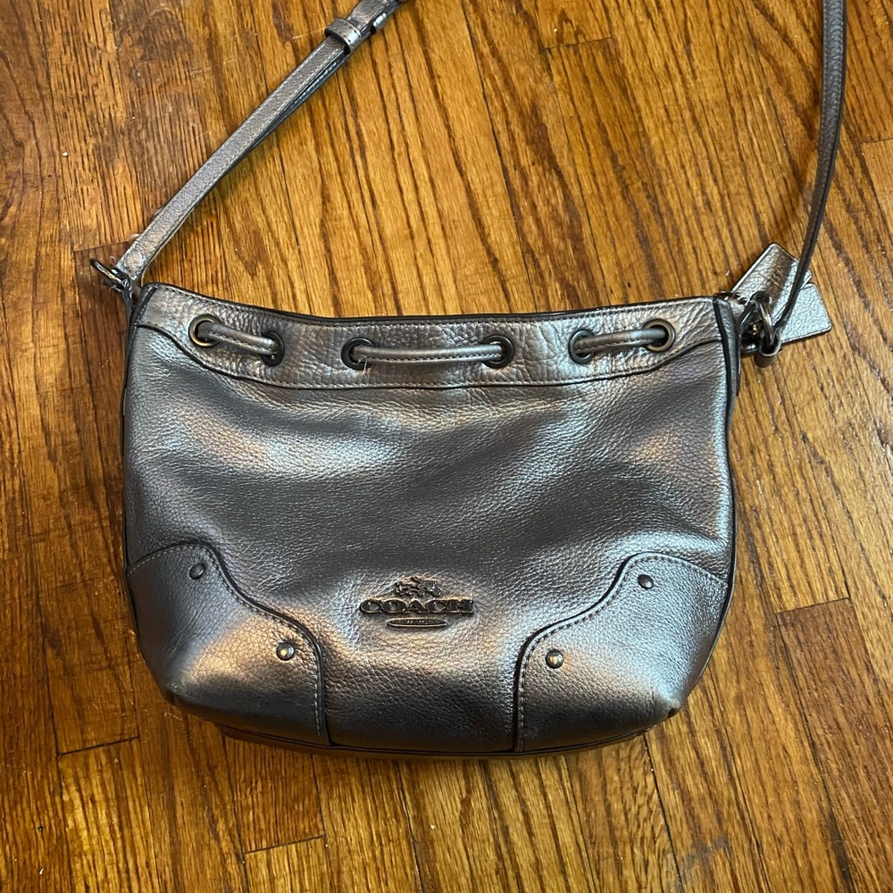 Silver coach purse!